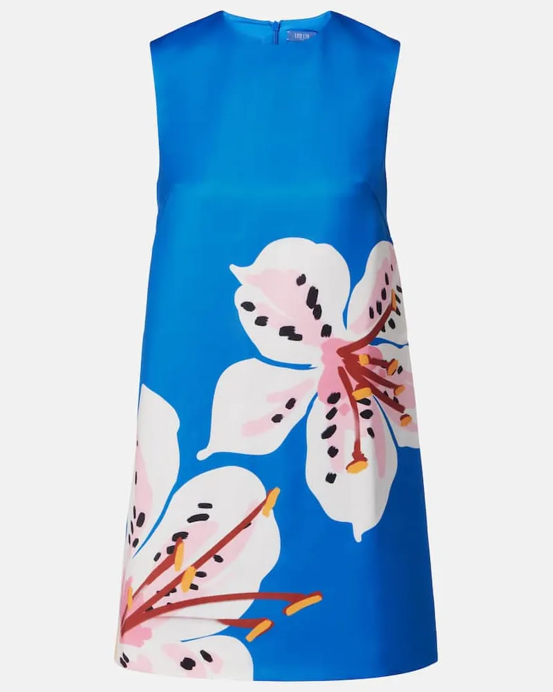 LEO LIN Minikleid Yvonne aus Satin Blau