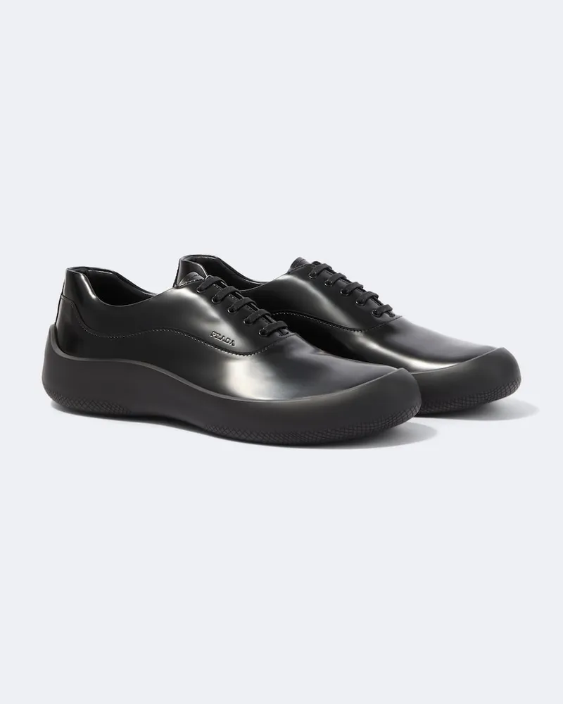 Prada Sneakers aus Leder Schwarz