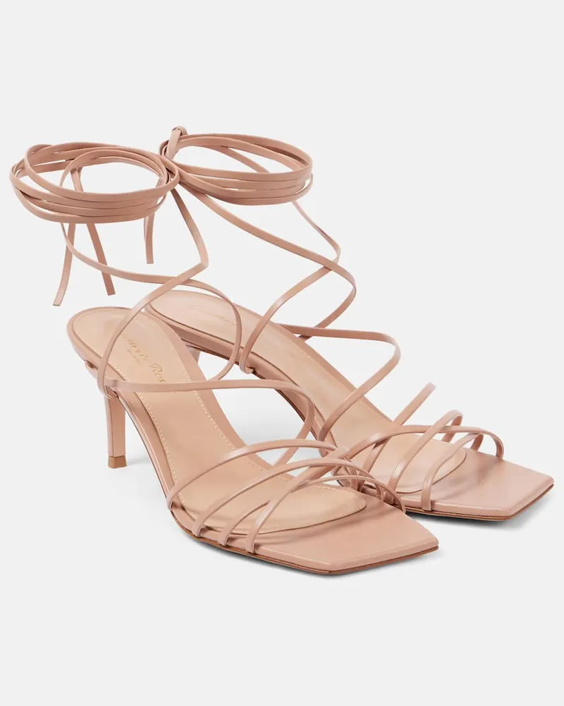 Gianvito Rossi Sandalen aus Leder Pink