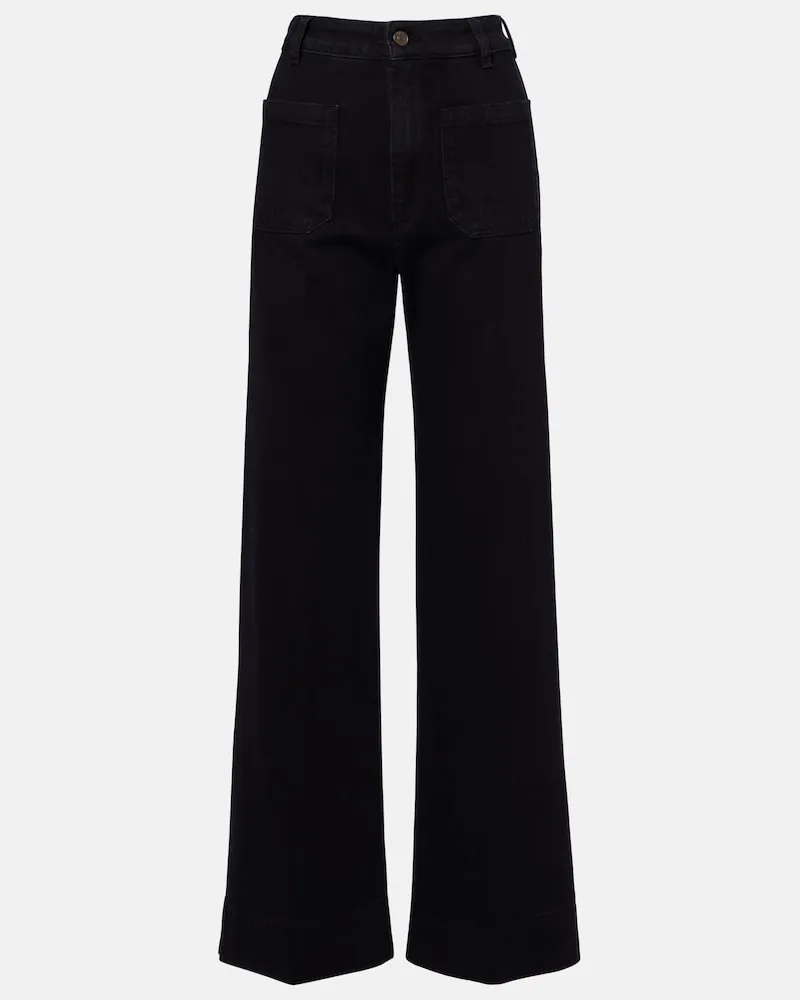 Victoria Beckham Wide-Leg Jeans Alina Schwarz