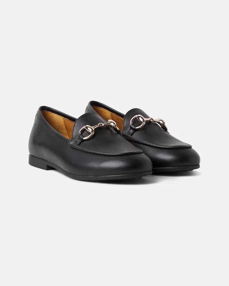 Gucci Loafers Horsebit aus Leder Schwarz