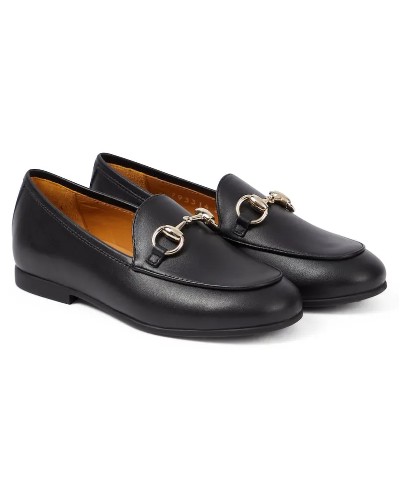 Gucci Loafers Horsebit aus Leder Schwarz