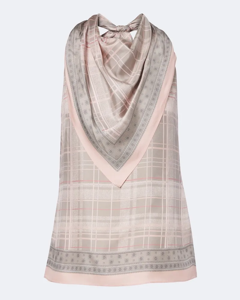 Acne Studios Top aus Seide Rosa