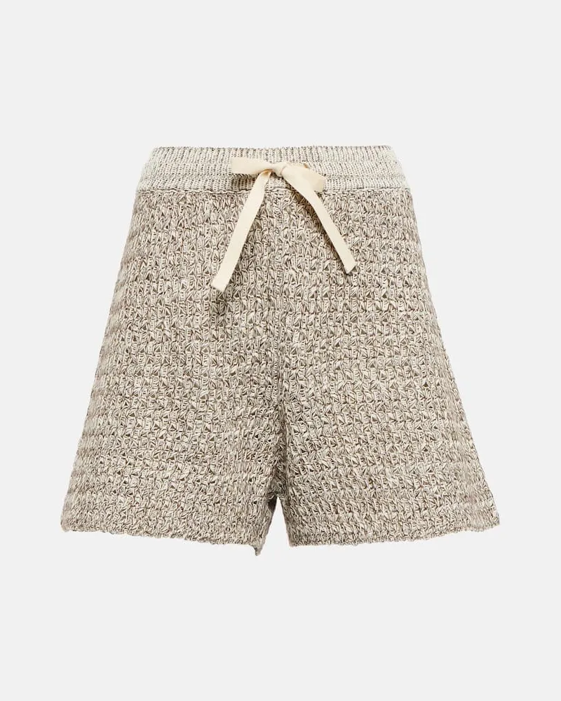 Jil Sander Shorts aus einem Baumwollgemisch Nude