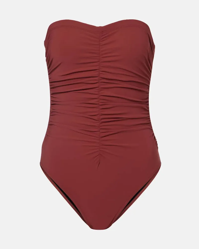 Karla Colletto Badeanzug Basics Braun