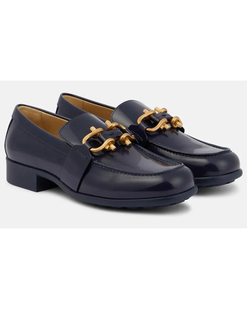 Bottega Veneta Loafers Monsieur aus Leder Blau