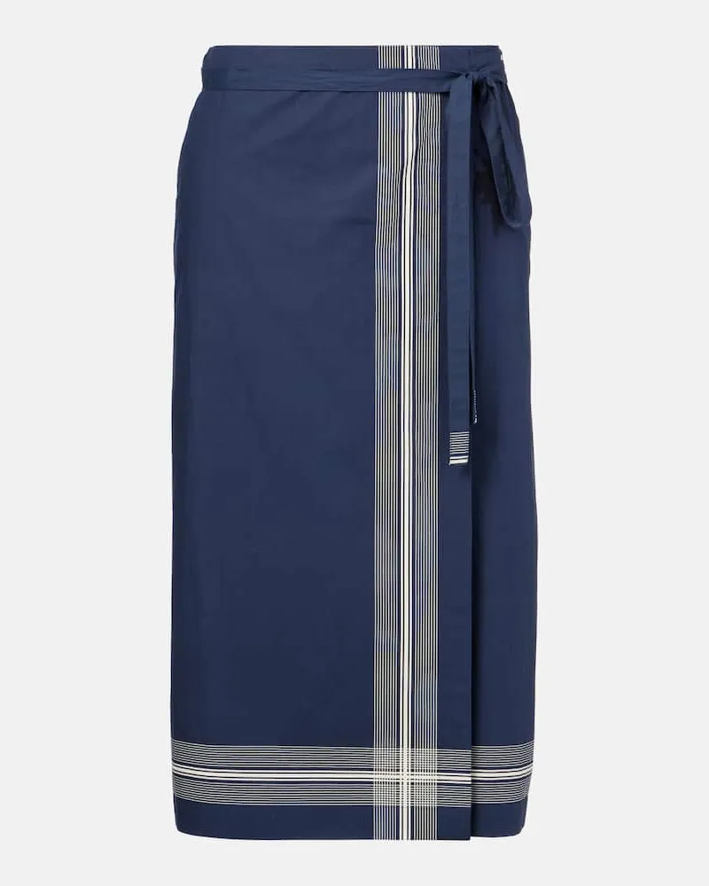 Vince Wickelrock aus Baumwolle Blau