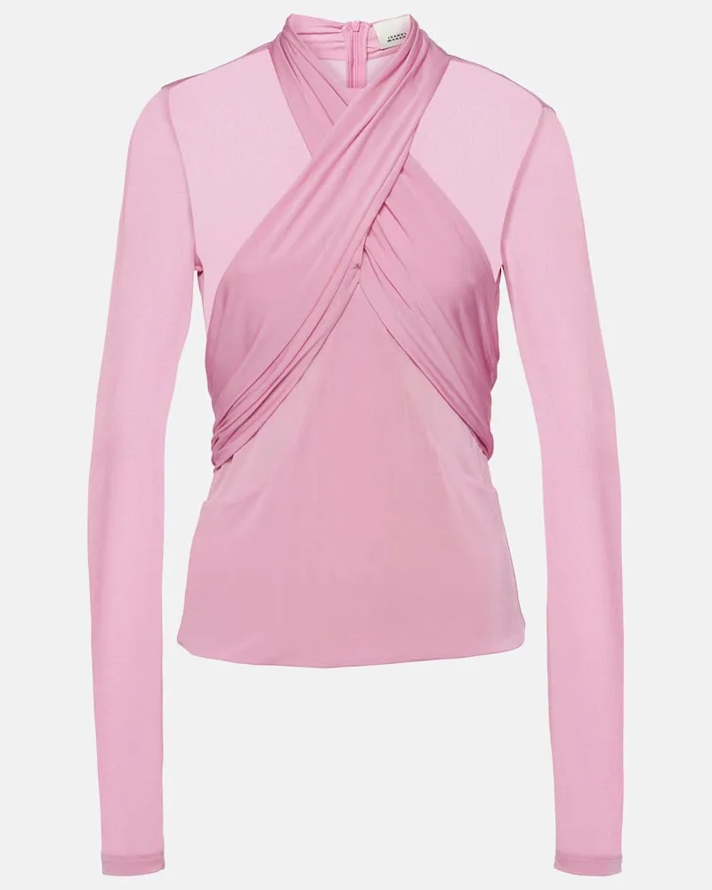 Isabel Marant Top Resly aus Jersey Rosa