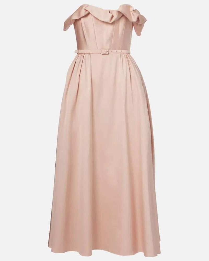 Roland Mouret Midikleid Beige