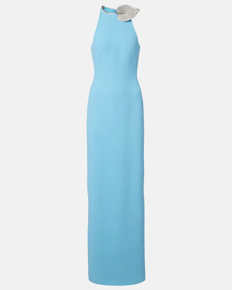 David Koma Verzierte Robe Blau