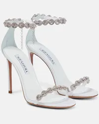 Aquazzura Verzierte Sandalen Love Link 105 Weiss