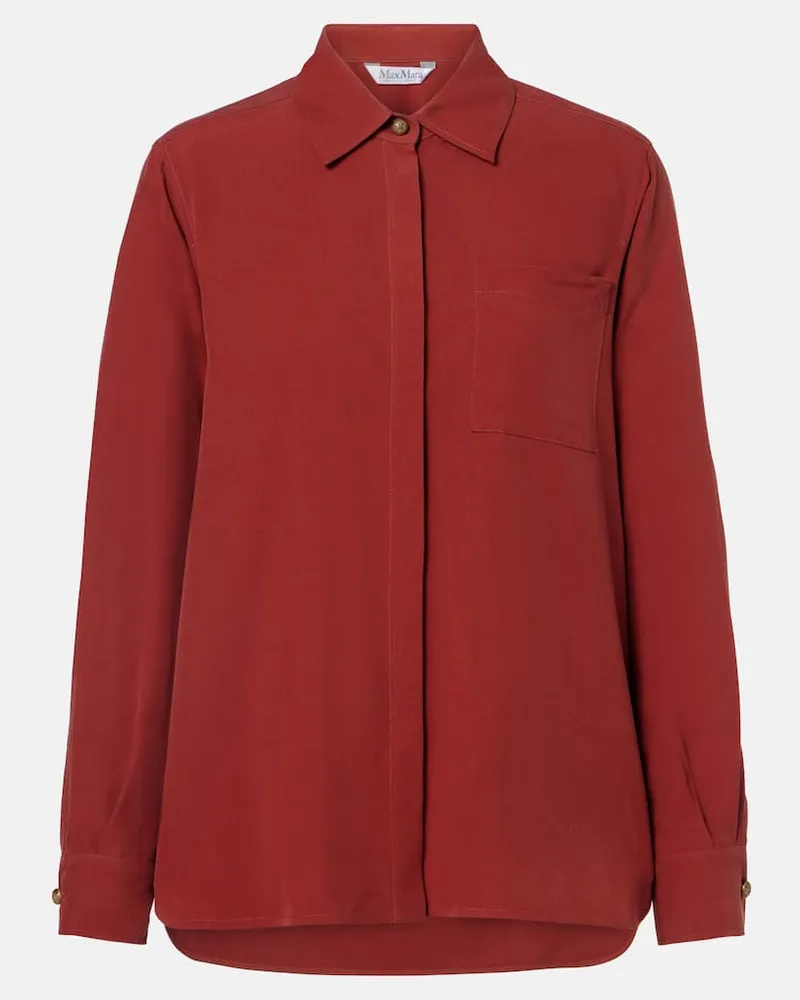 Max Mara Hemd aus Seide Braun