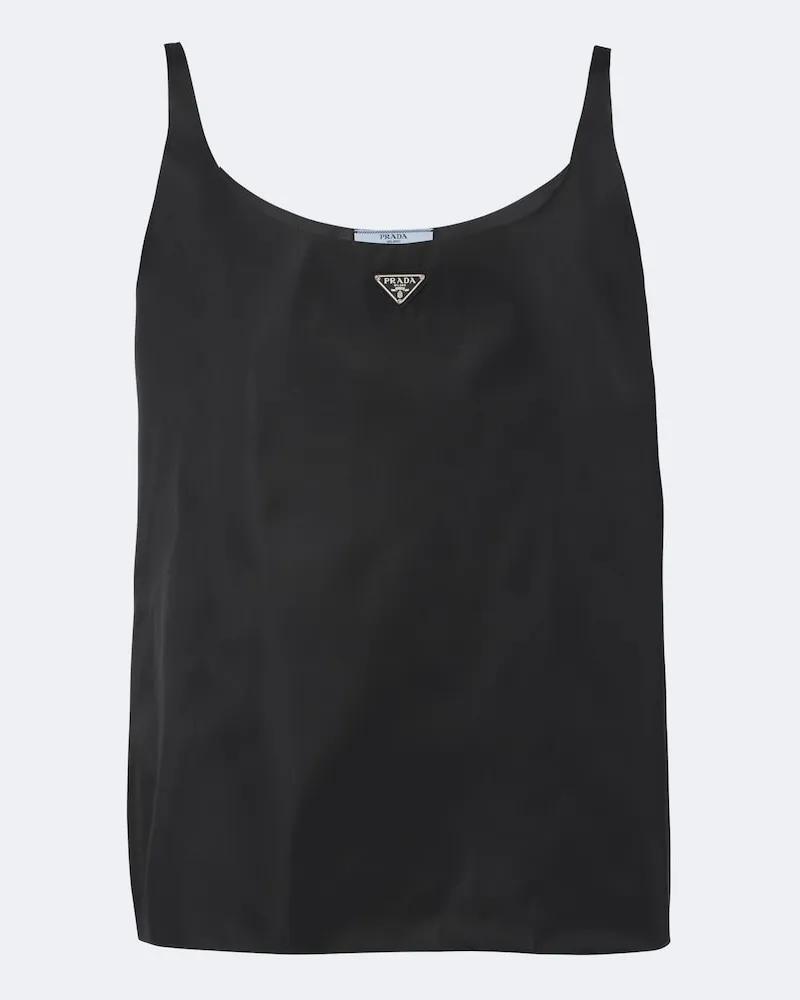 Prada Tanktop aus Re-Nylon Schwarz