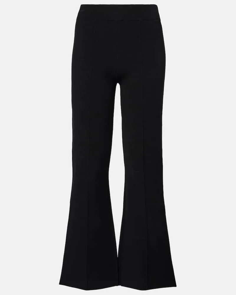 Veronica Beard High-Rise-Schlaghose Schwarz