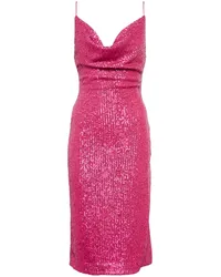 Rebecca Vallance Midikleid Missing Hours mit Pailletten Pink