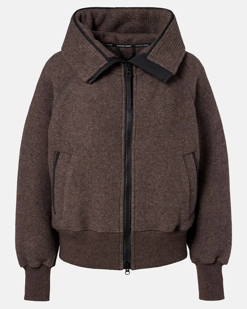 Canada Goose Black Label Bomberjacke Chilliwack aus Fleece Braun
