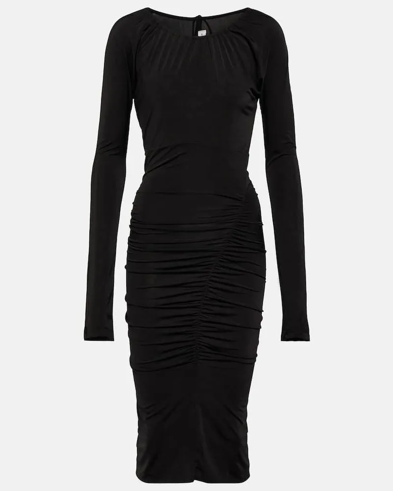 Victoria Beckham Kleid aus Jersey Schwarz