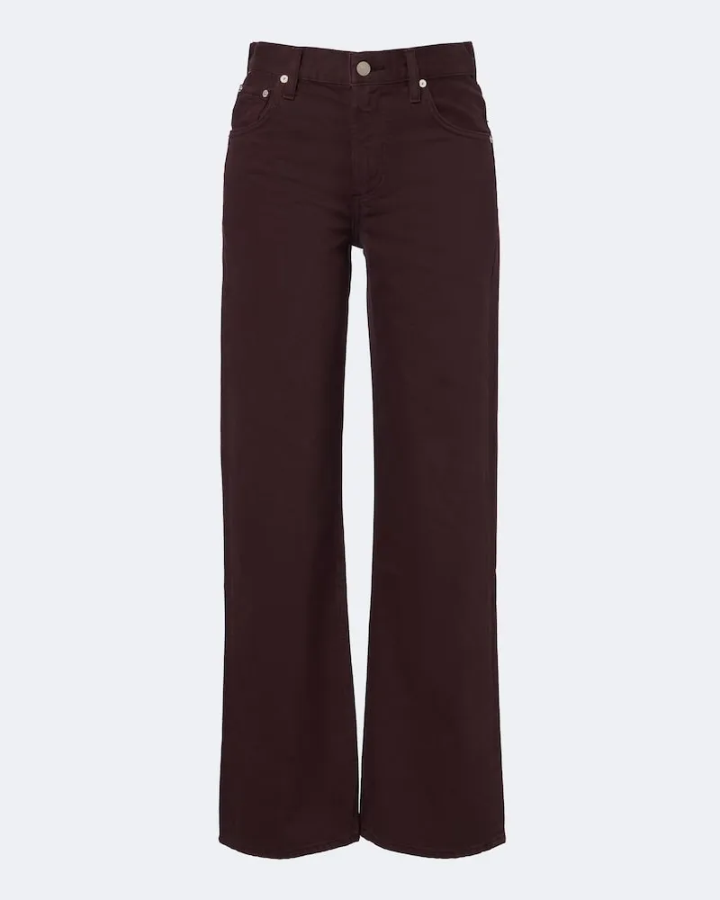 Citizens of humanity Wide-Leg Jeans Lindz Burgunderrot