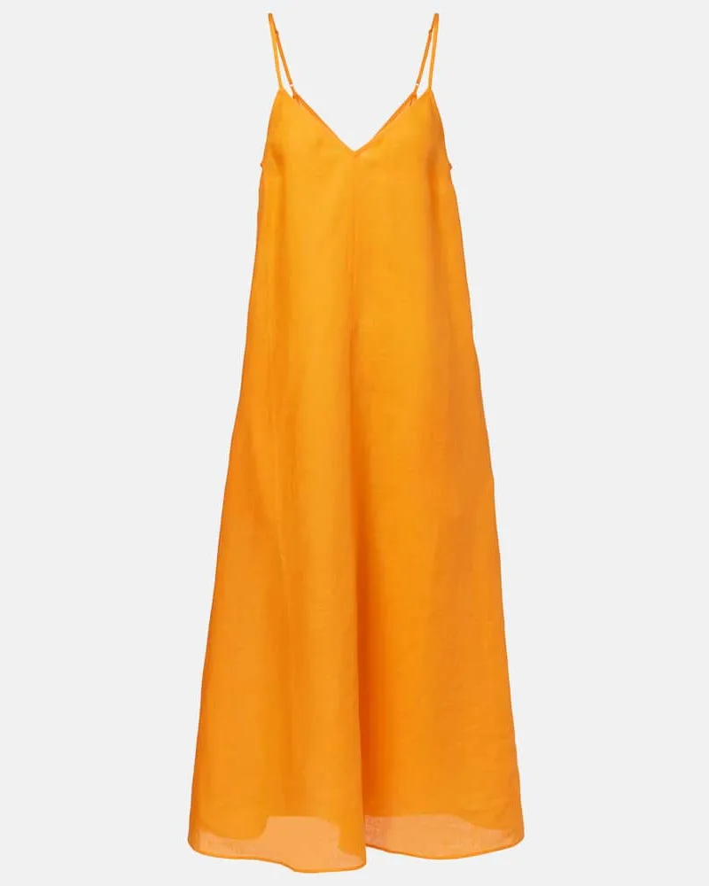 Eres Slipdress Snob aus Leinen Orange