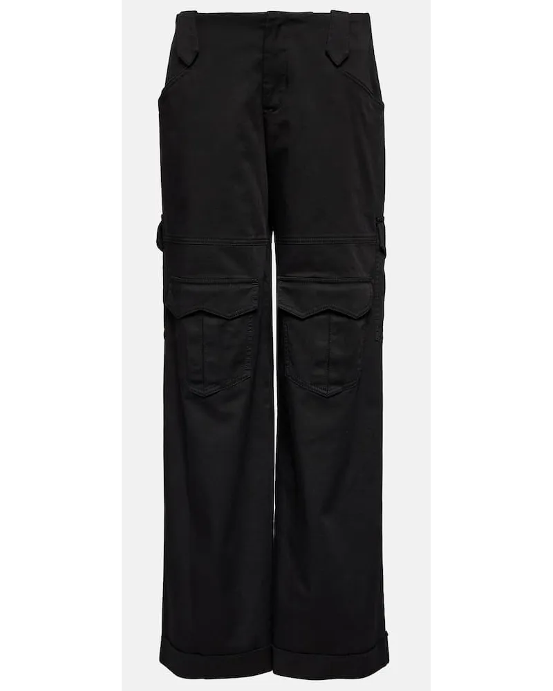 Tom Ford Cargohose aus Gabardine Schwarz