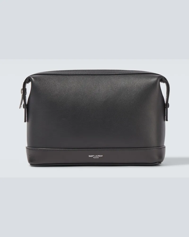 Saint Laurent Etui Small aus Leder Schwarz