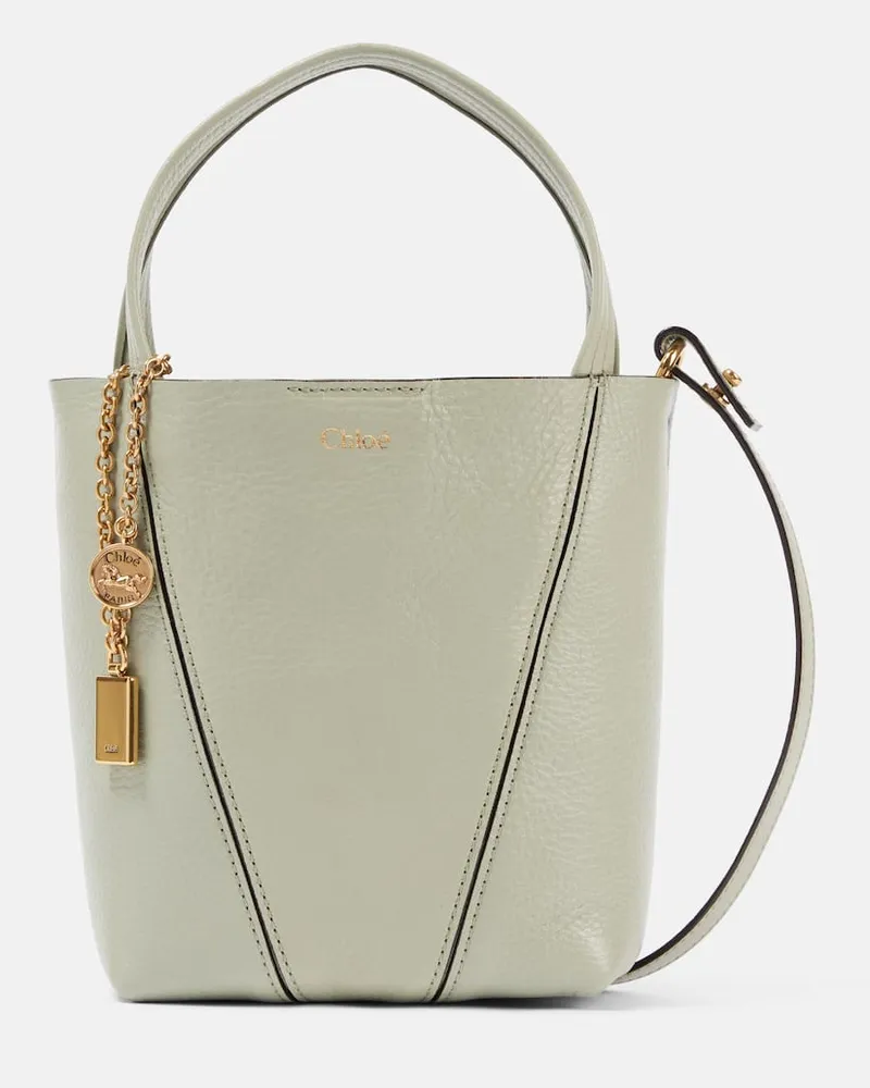 Chloé Chloé Tote Chloé Spin Small aus Leder Grün