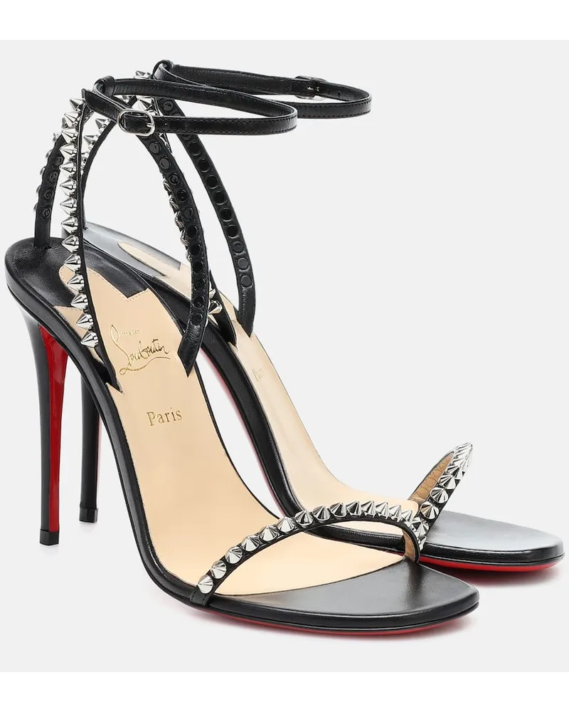 Christian Louboutin Sandalen So Me 100 aus Leder Schwarz