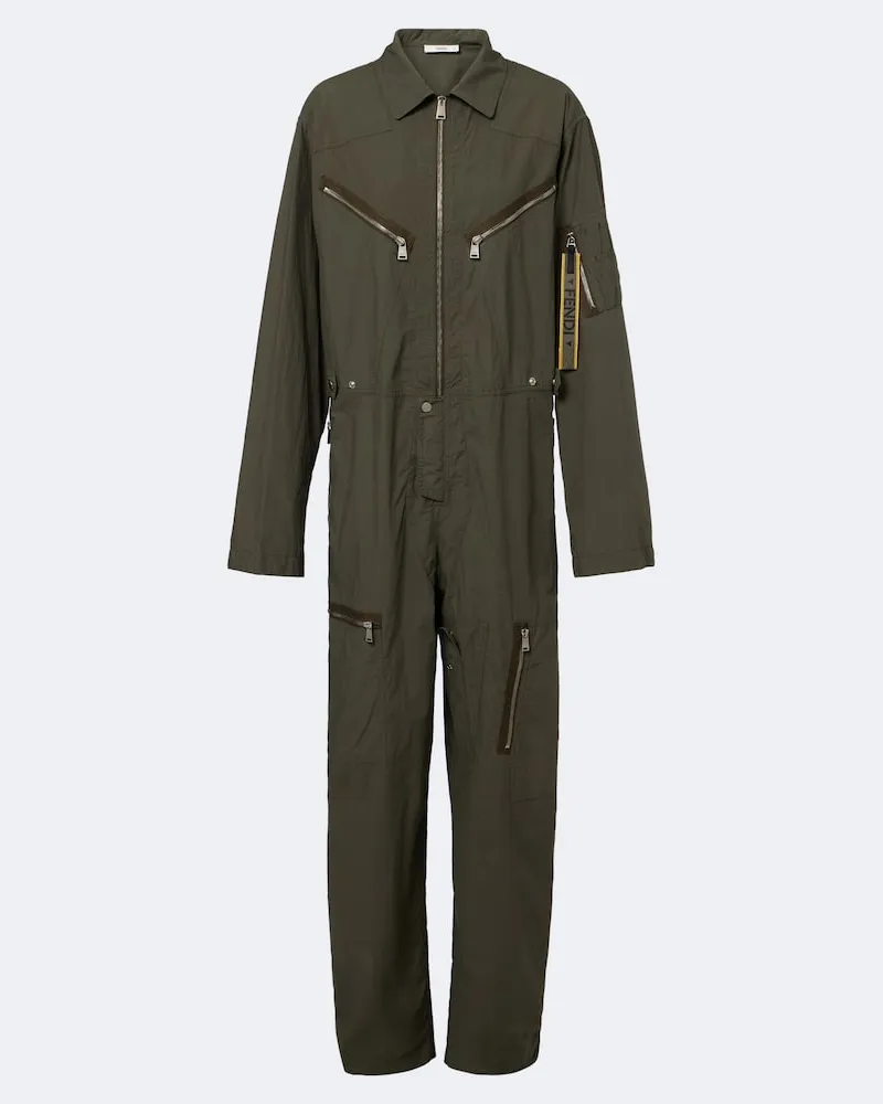 Fendi Jumpsuit aus Baumwolle Grün