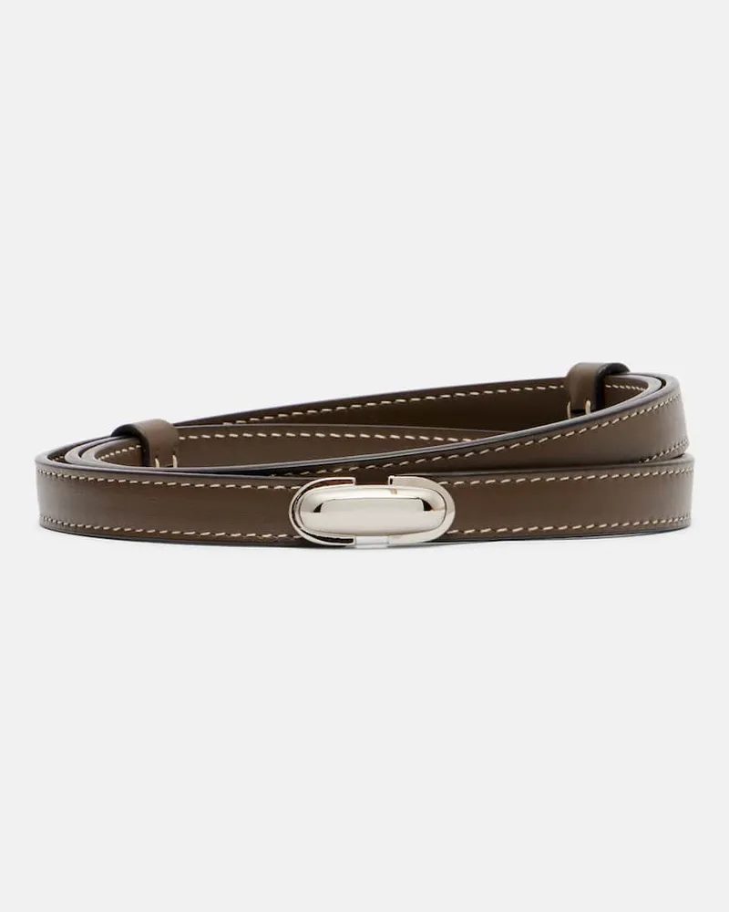 SAVETTE Gürtel Symmetry aus Leder Braun
