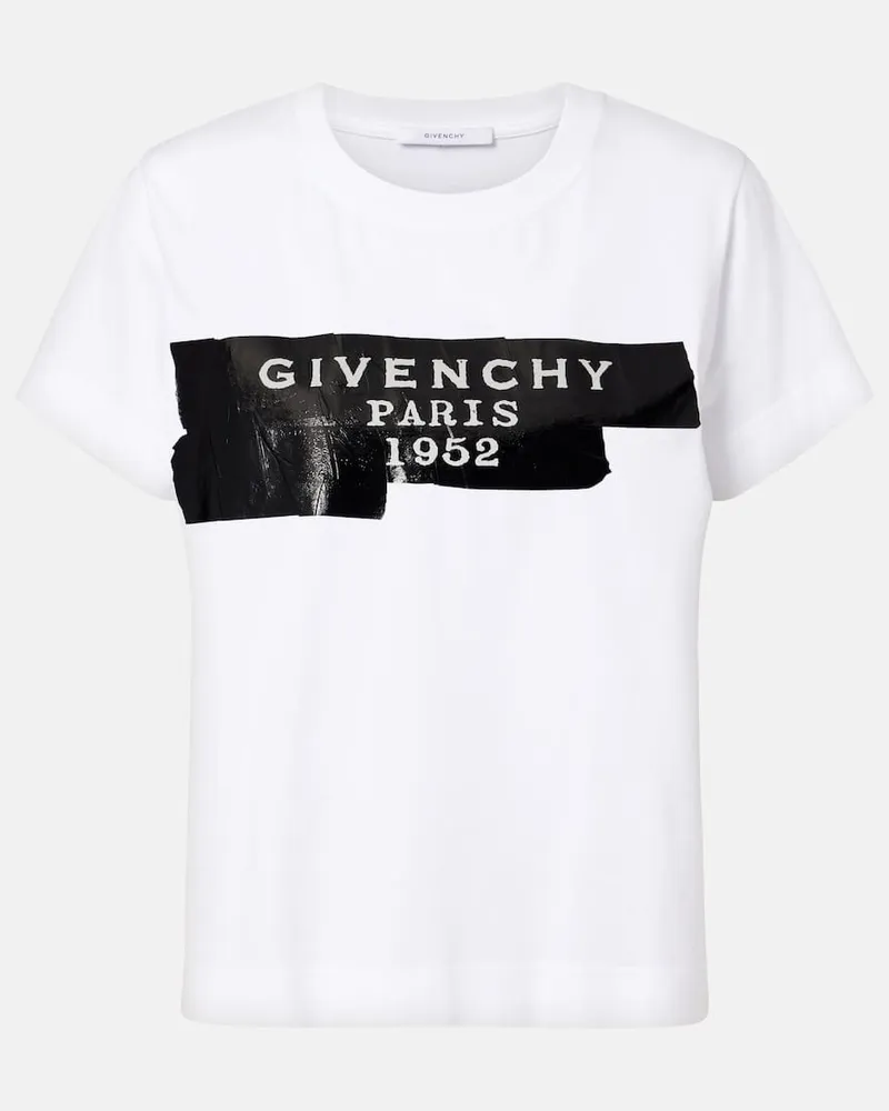Givenchy T-Shirt aus Baumwoll-Jersey Weiã