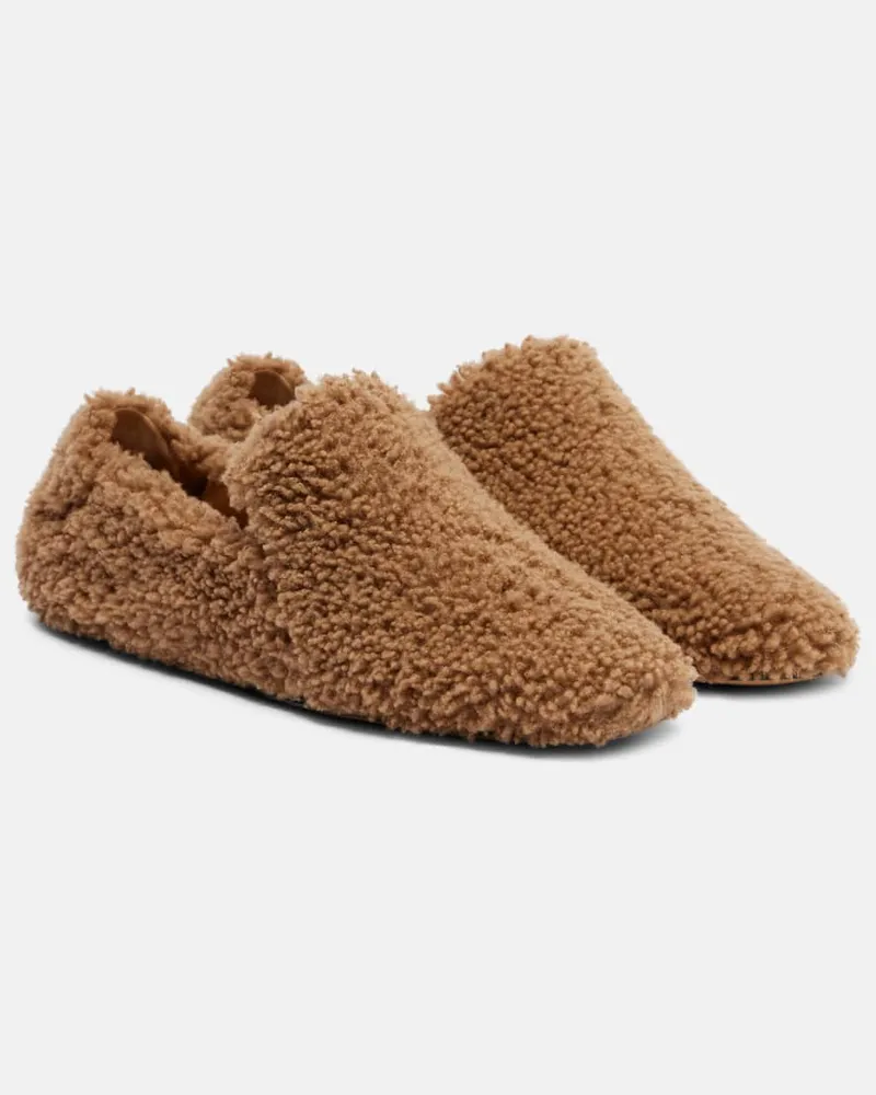 Le Monde Béryl Le Monde Béryl Slip-Ons Orlando aus Shearling Beige