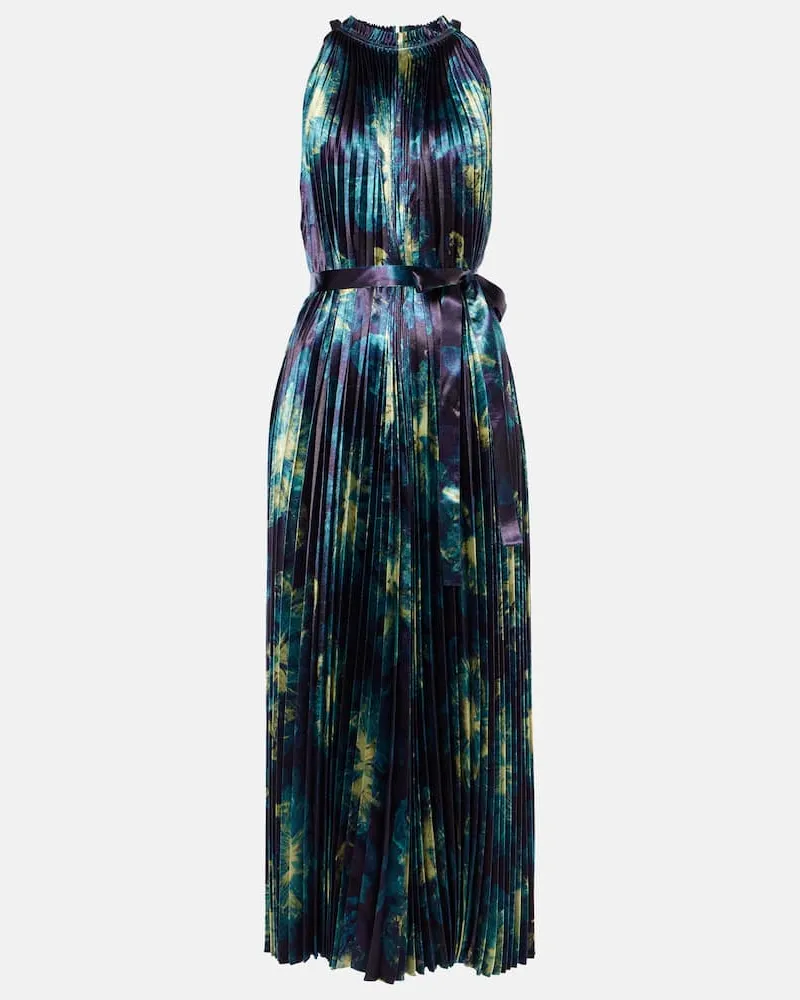 Ulla Johnson Midikleid Amiko aus Satin Multicolor