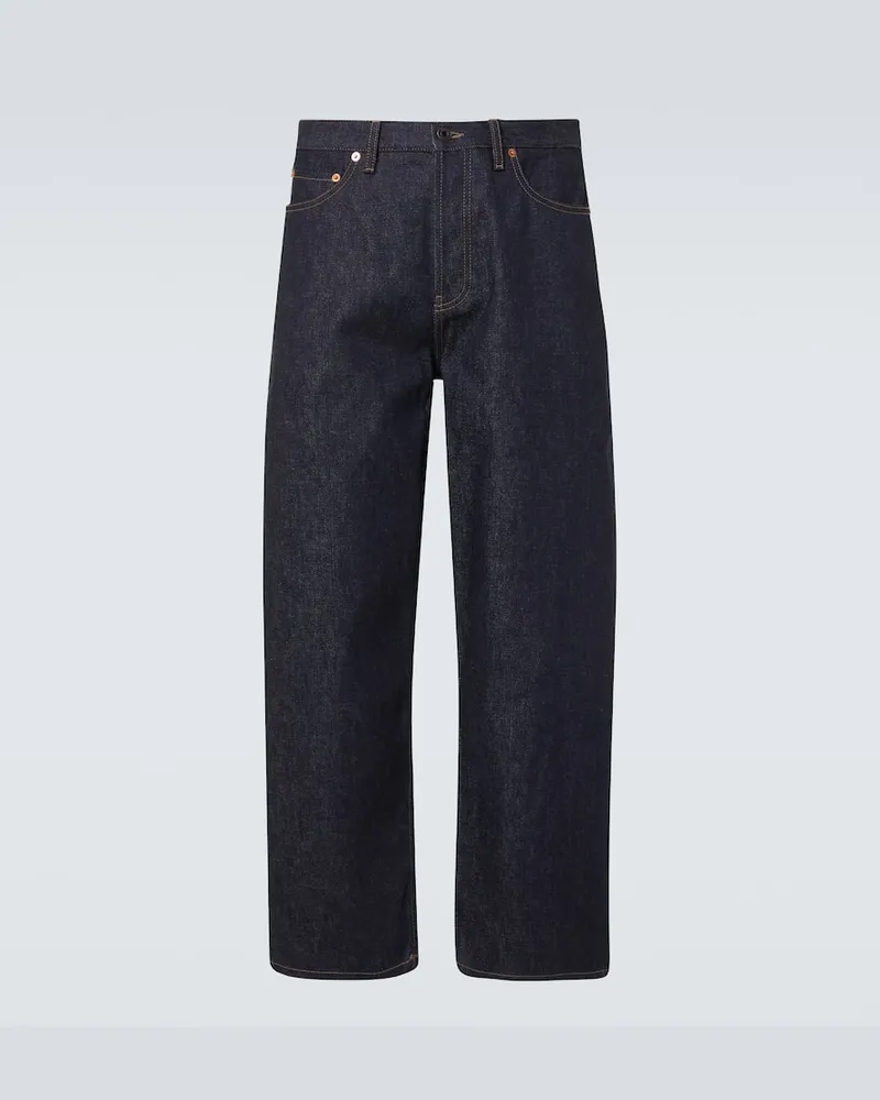 Valentino Garavani High-Rise Straight Jeans Blau