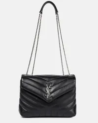 Saint Laurent Schultertasche Loulou Small aus Leder Schwarz