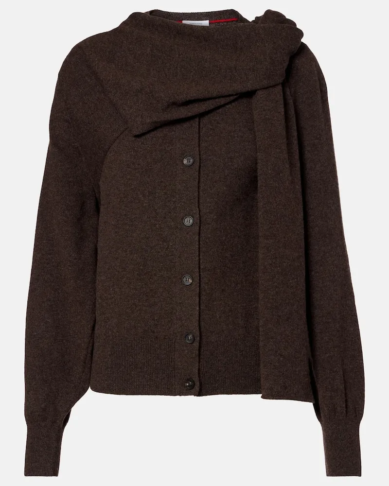 Ferragamo Cardigan aus Kaschmir Braun