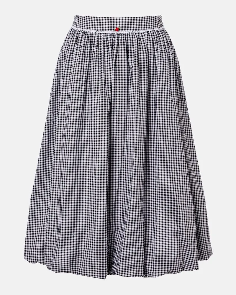 BANANHOT Midirock Alba aus Baumwollpopeline Schwarz