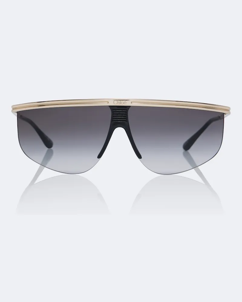 Chloé Chloé Masken-Sonnenbrille Gold