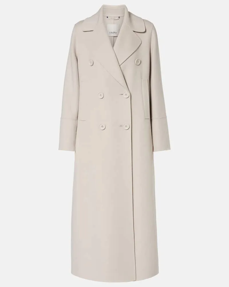 Max Mara Mantel Custodi aus Schurwolle Beige