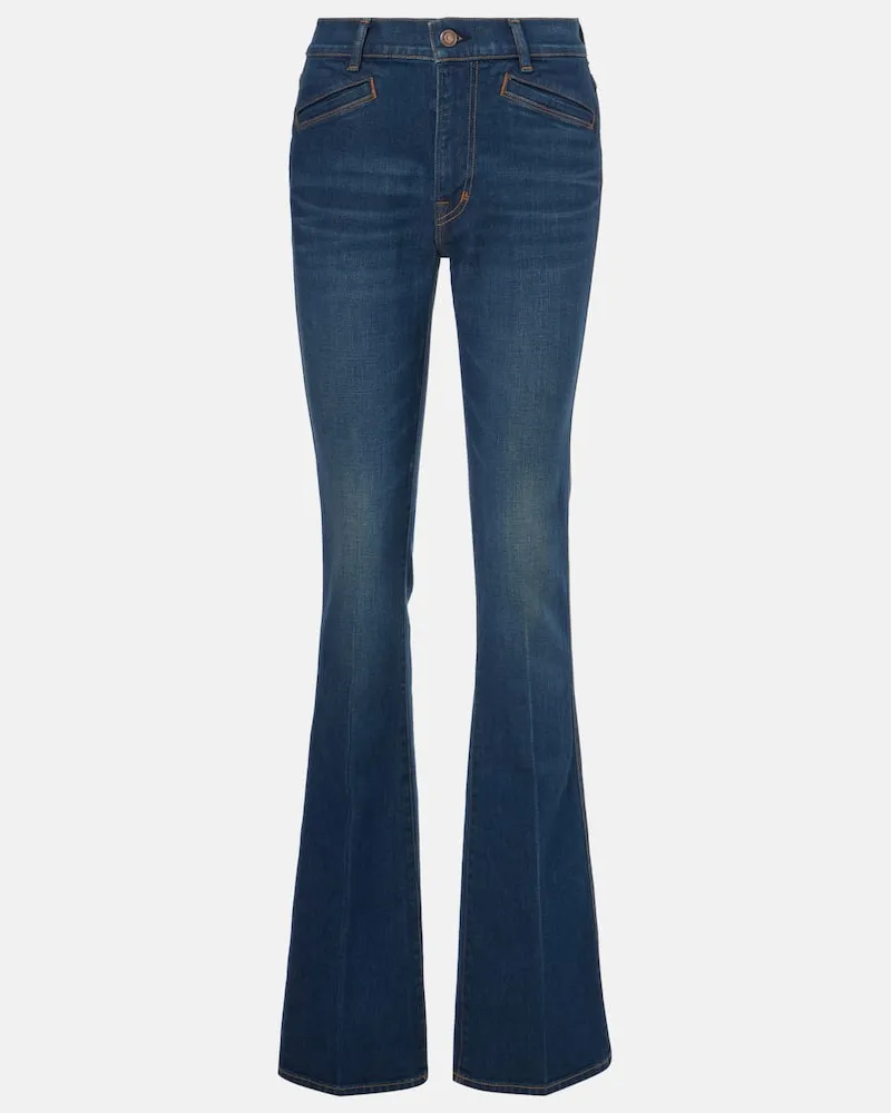 Tom Ford High-Rise Flared Jeans Blau