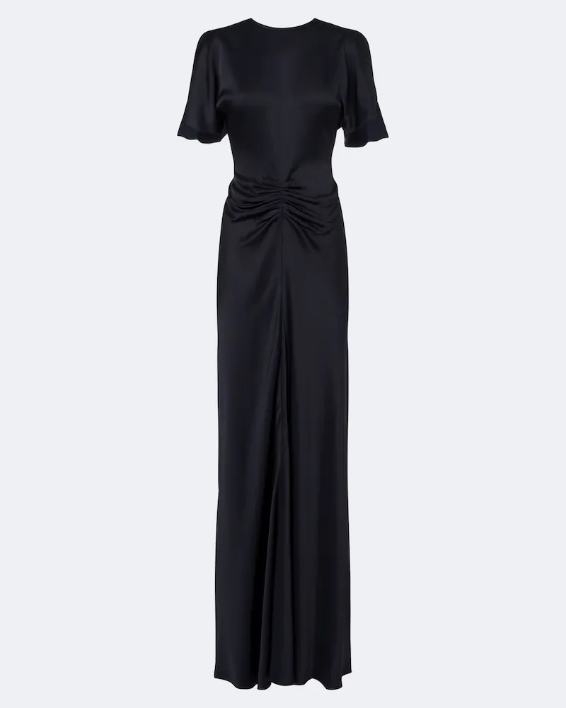 Victoria Beckham Robe Isabella aus Crêpe-Satin Blau