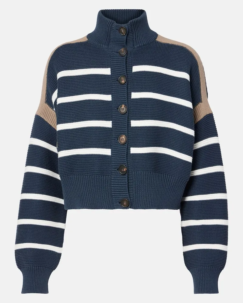 Brunello Cucinelli Cardigan aus Baumwolle Blau