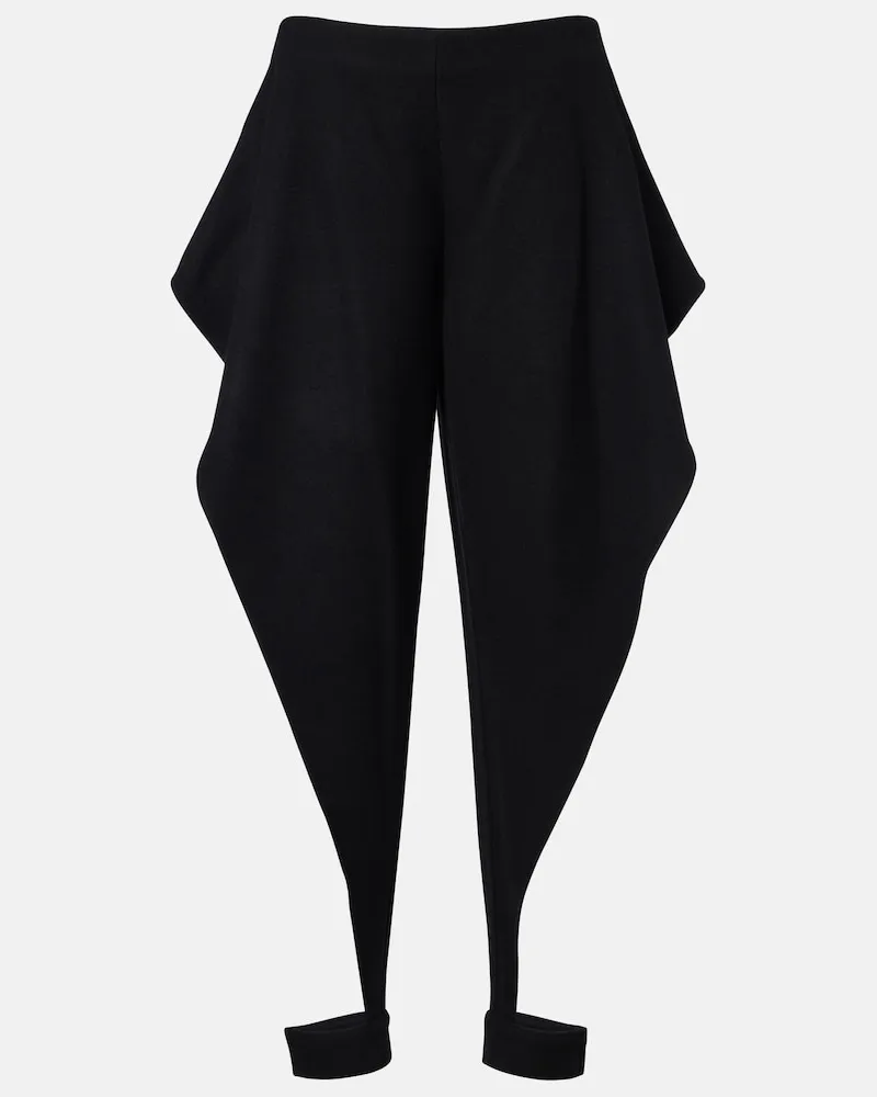 Alaïa Alaïa Hose aus einem Wollgemisch Schwarz