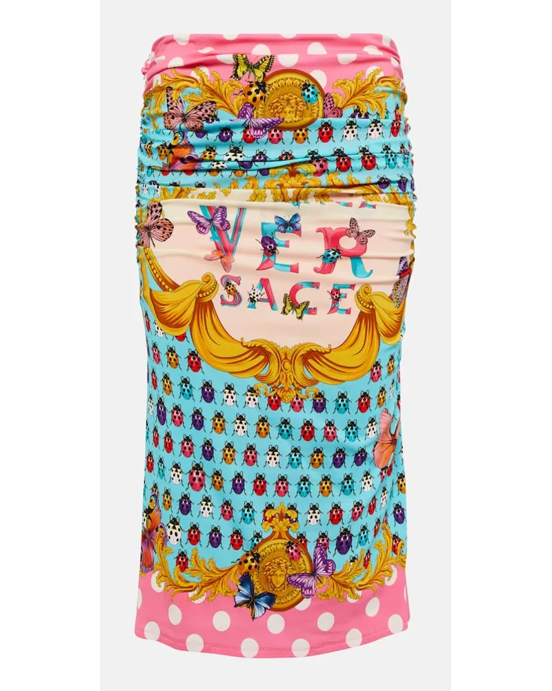Versace Bedruckter Midirock Multicolor