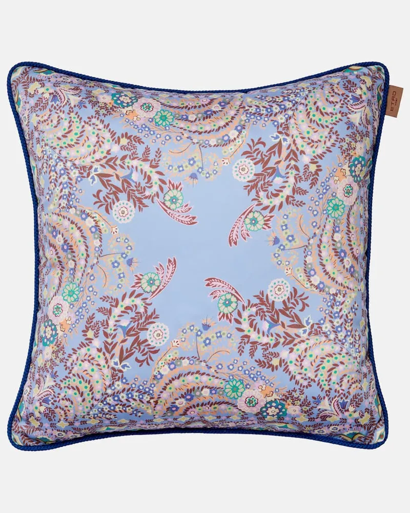 Etro Kissen aus Baumwolle Blau