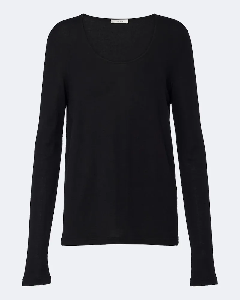 The Row Pullover Quay aus Kaschmir Schwarz