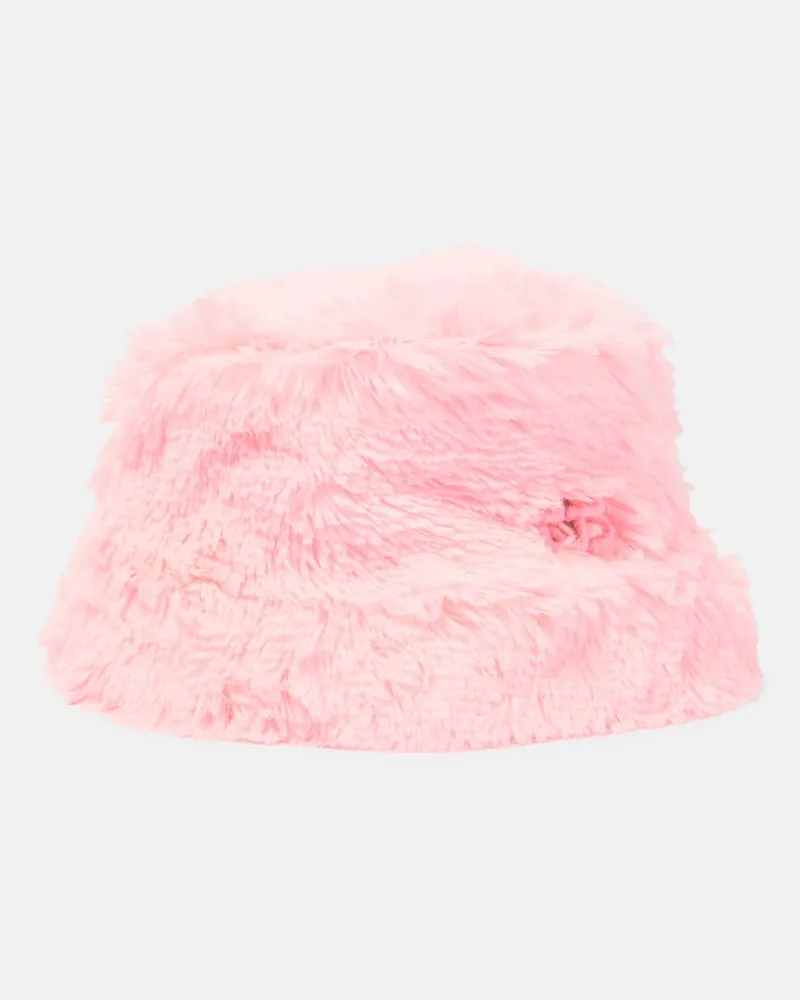 RUSLAN BAGINSKIY Hut aus Faux Fur Rosa