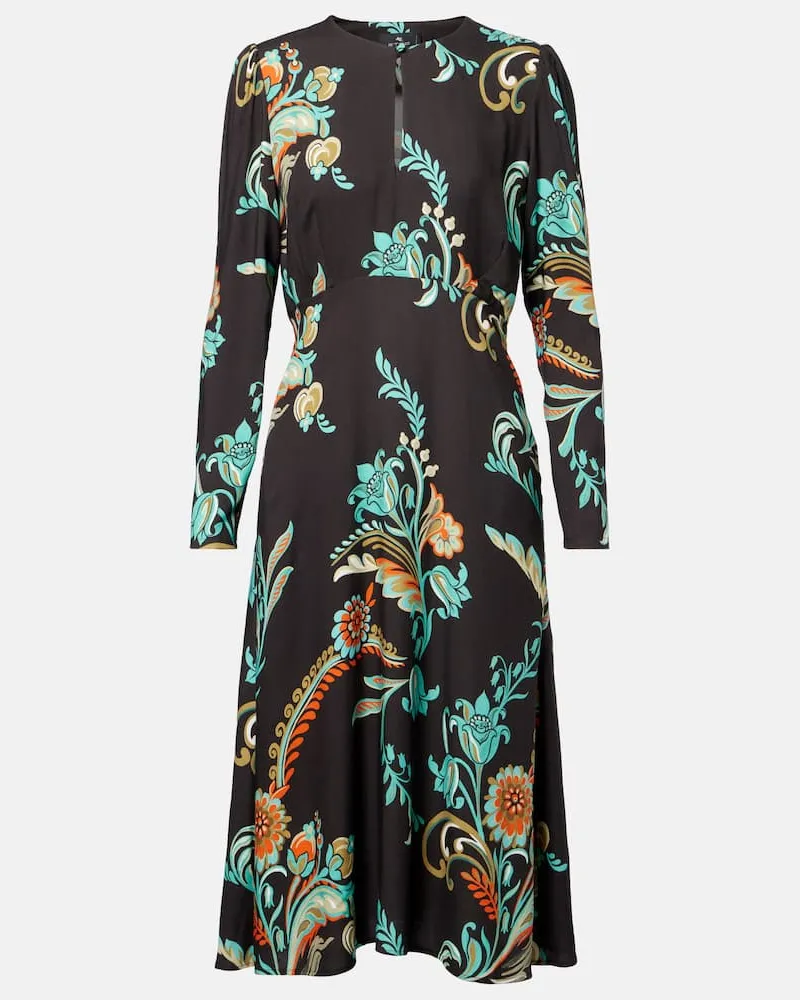 Etro Bedrucktes Midikleid Multicolor