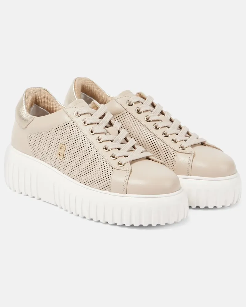 Bogner Sneakers Singapore aus Leder Beige