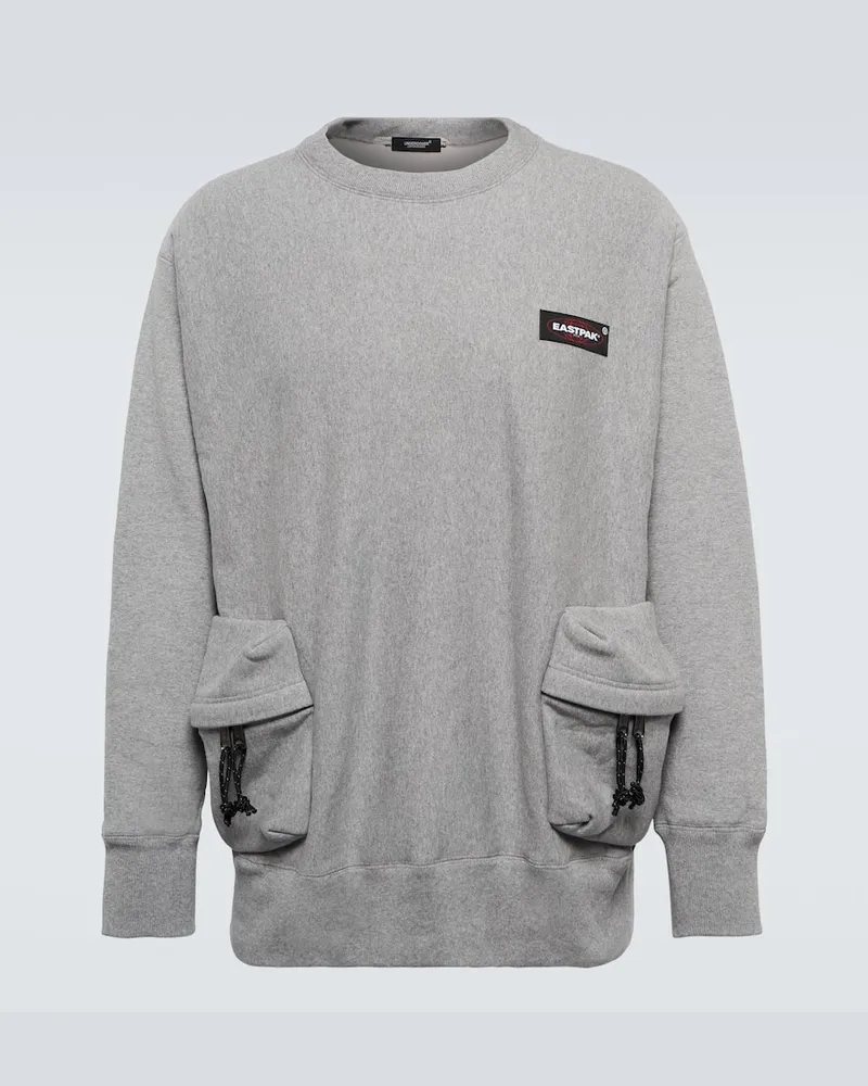 Undercover X Eastpak Sweatshirt aus Baumwolle Grau