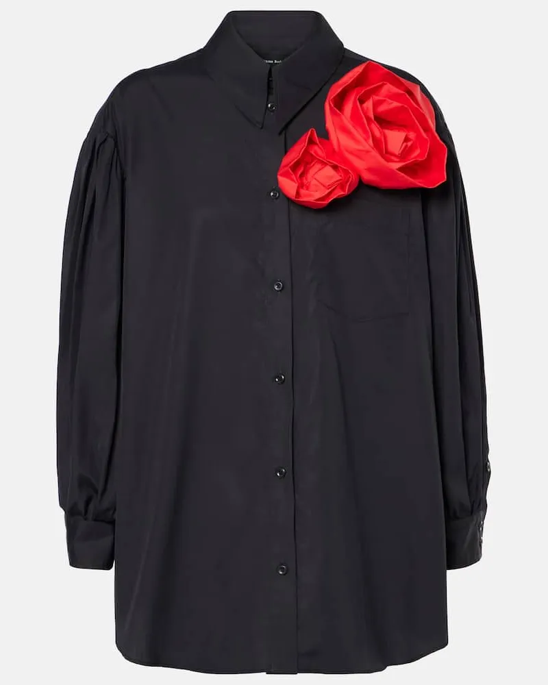 Simone Rocha Hemd aus Baumwolle Schwarz